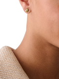 Kate Spade sailors knot stud earrings clear gold, imported from the UK