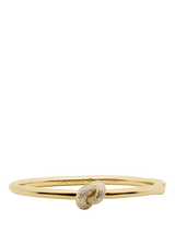 John Lewis Kate Spade New York Sailors Knot Bangle Clear/Gold- Buy online at McGrocer