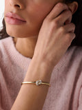 Kate Spade New York sailors knot bangle clear gold (British brand)