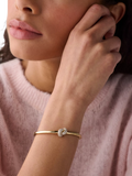 Kate Spade New York sailors knot bangle clear gold (British brand)