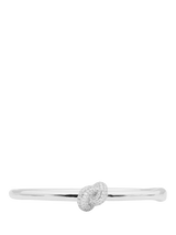 John Lewis kate spade new york Sailors Knot Bangle, Clear/Silver- Buy online at McGrocer