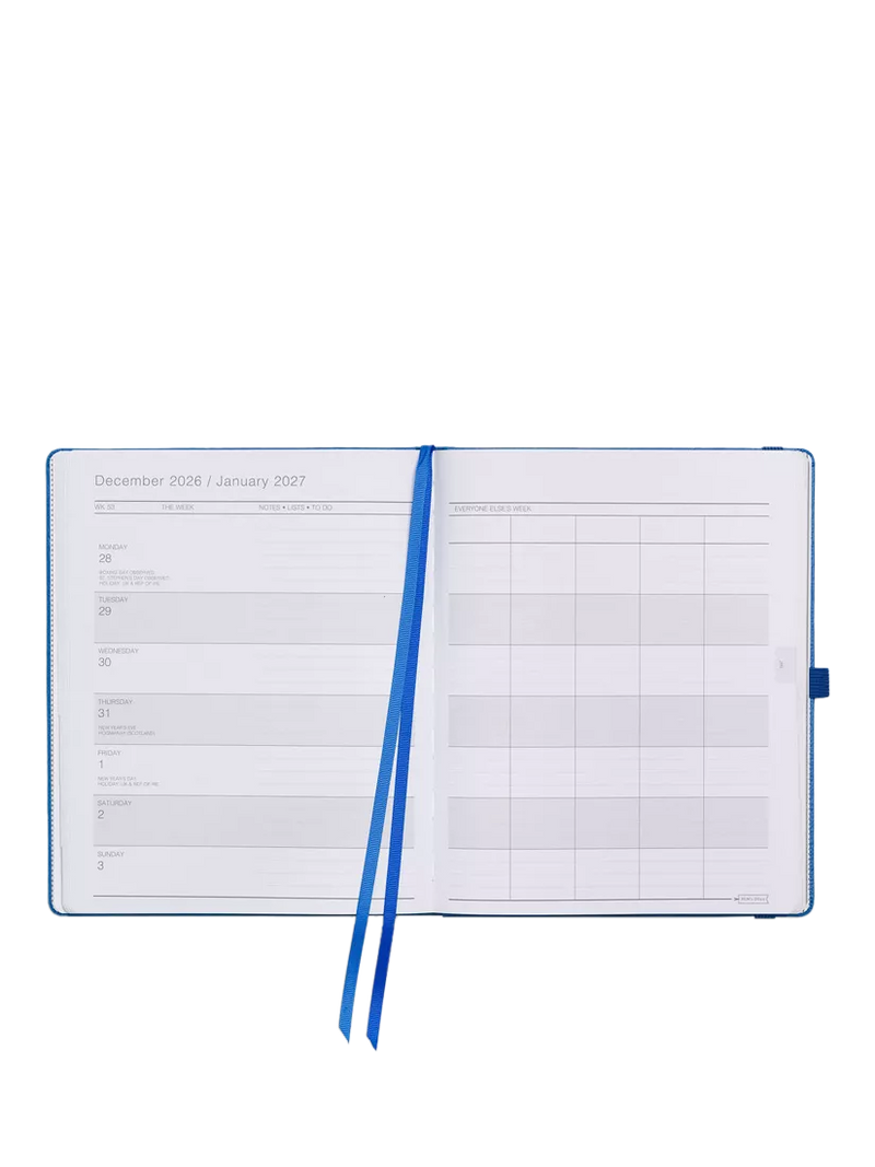 MUM's Office family diary blue 2026-27 (British brand)