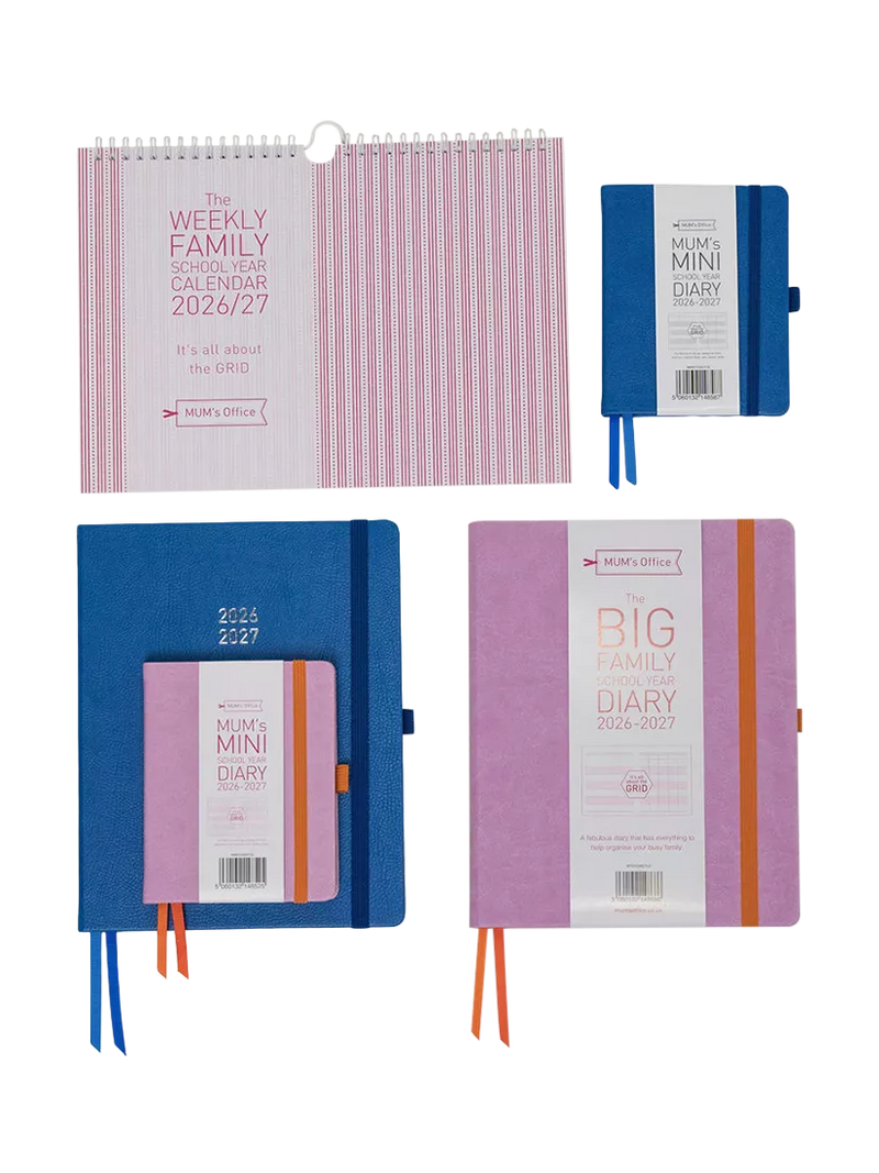 MUM's Office mini diary purple week to view 2026-27, imported from the UK