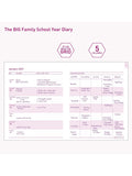 MUM's Office Big Family Academic Diary large purple - British product