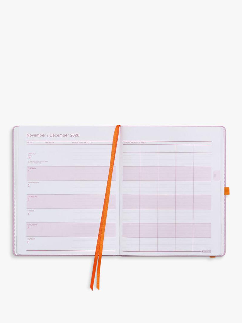 MUM's Office Big Family Academic Diary large purple - British product