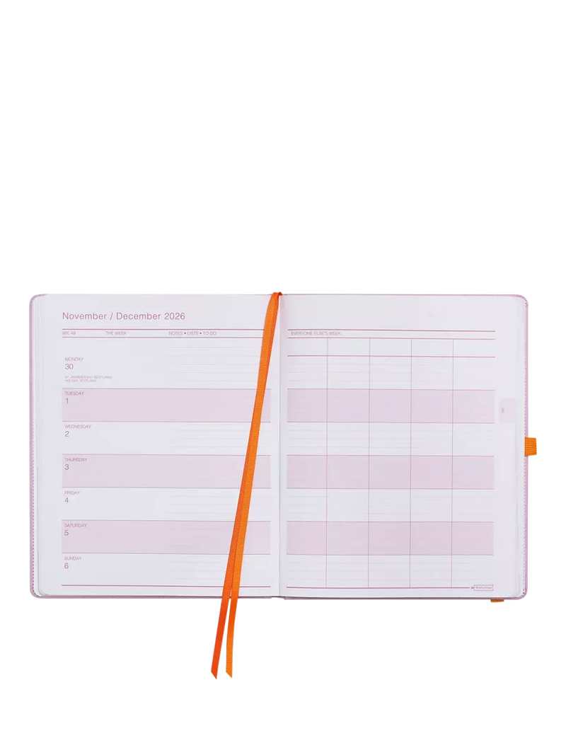 MUM's Office Big Family Academic Diary large purple - British product