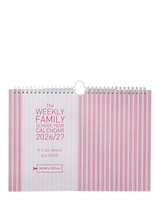 John Lewis MUM's Office Weekly Family School Year 2026-27 Pink A4 Wall Calendar- Buy online at McGrocer