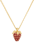 kate spade new york red strawberry pendant necklace, imported from the UK