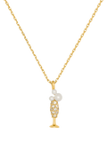 kate spade new york champagne pendant necklace 40.6cm, imported from the UK