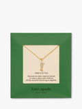 kate spade new york champagne pendant necklace 40.6cm, imported from the UK