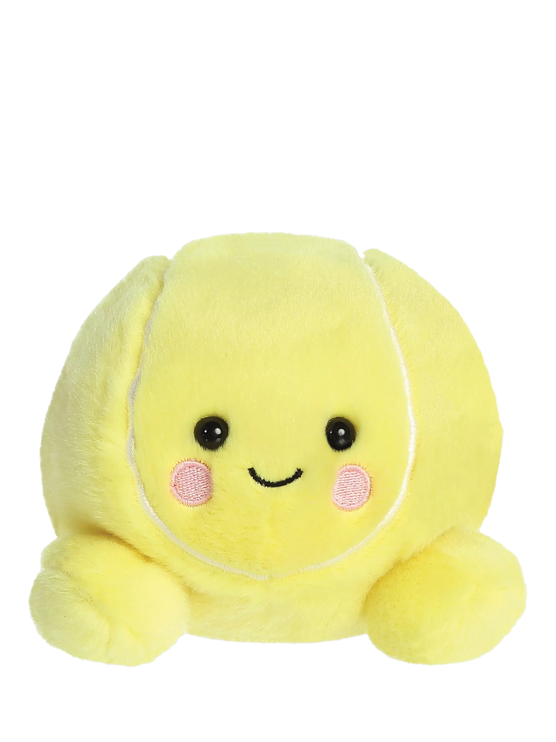 Palm Pals Ace Tennis Ball yellow soft toy 9cm, imported from the UK