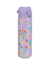 John Lewis Ion8 Floral Stainless Steel Leak-Proof Water Bottle, Purple, 600ml- Buy online at McGrocer