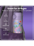 Ion8 drinks bottle purple floral 600ml - British product