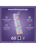 Ion8 drinks bottle purple floral 600ml - British product