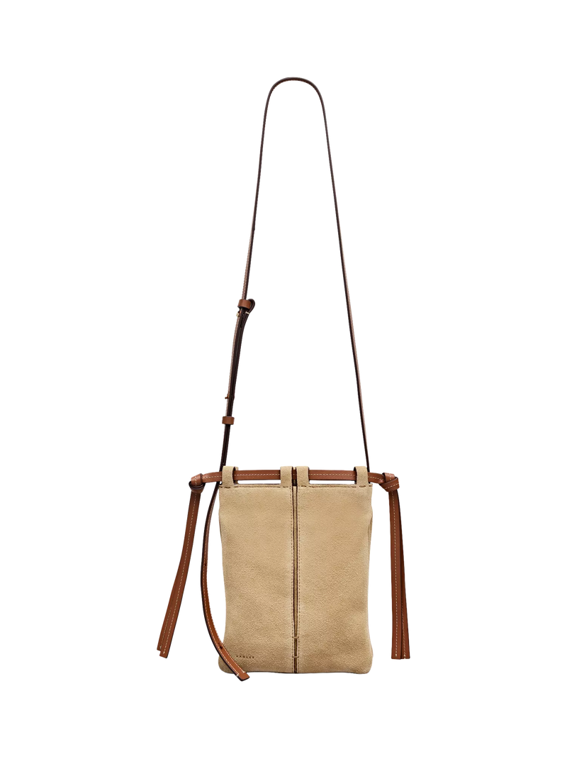 Radley Connaught suede cross body bag Sahara, UK version