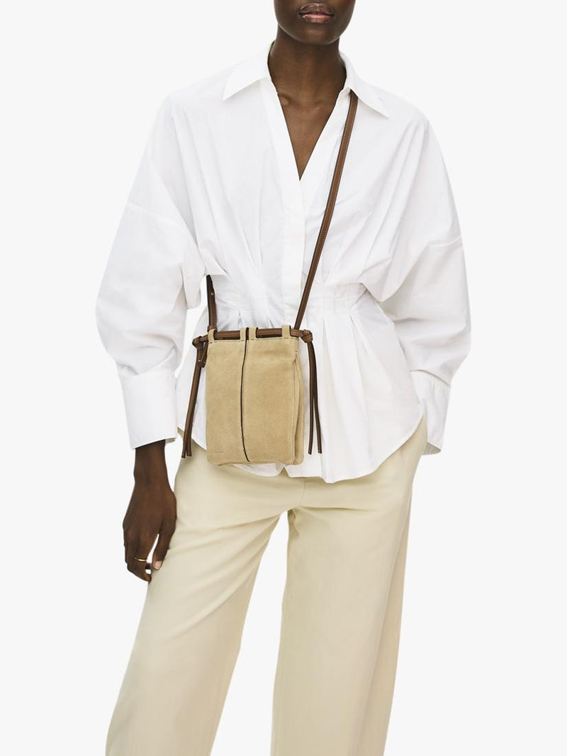 Radley Connaught suede cross body bag Sahara, UK version