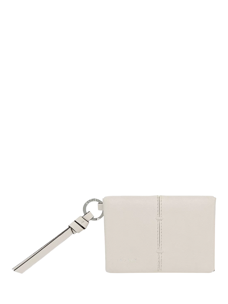 Radley The Connaught Leather Card Holder, Salt