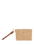 Radley The Connaught suede card holder Sahara, imported from the UK