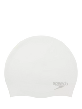John Lewis Speedo Moulded Silicone Swim Cap White/Silver- Buy online at McGrocer