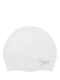 Speedo moulded silicone swim cap white silver (British brand)