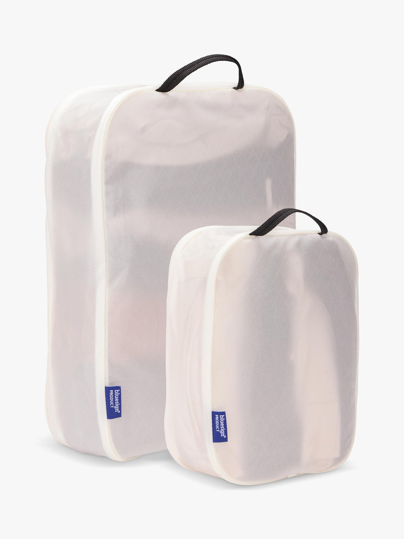 Thule packing cubes set medium small white recycled nylon, UK version