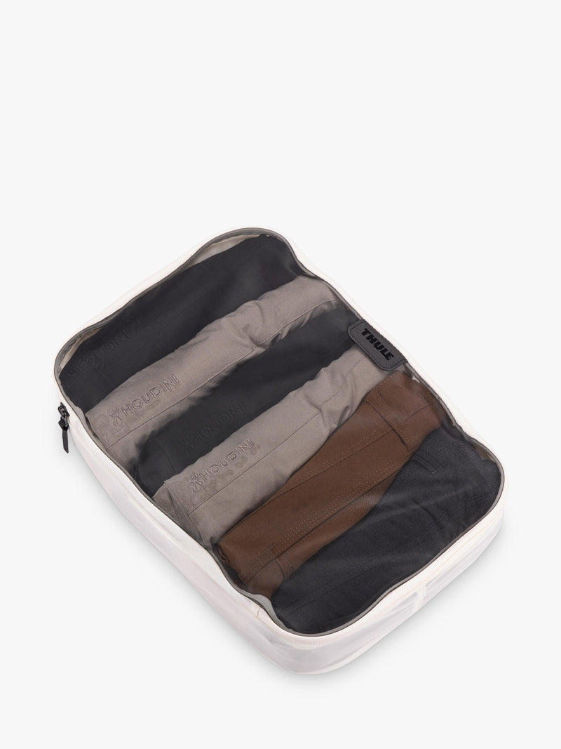 Thule packing cubes set medium small white recycled nylon, UK version
