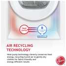 Hoover heat pump tumble dryer white 8kg, UK version