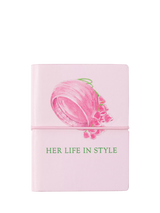 John Lewis Royal Collection Her Life in Style Hat Mini Notebook Pink- Buy online at McGrocer