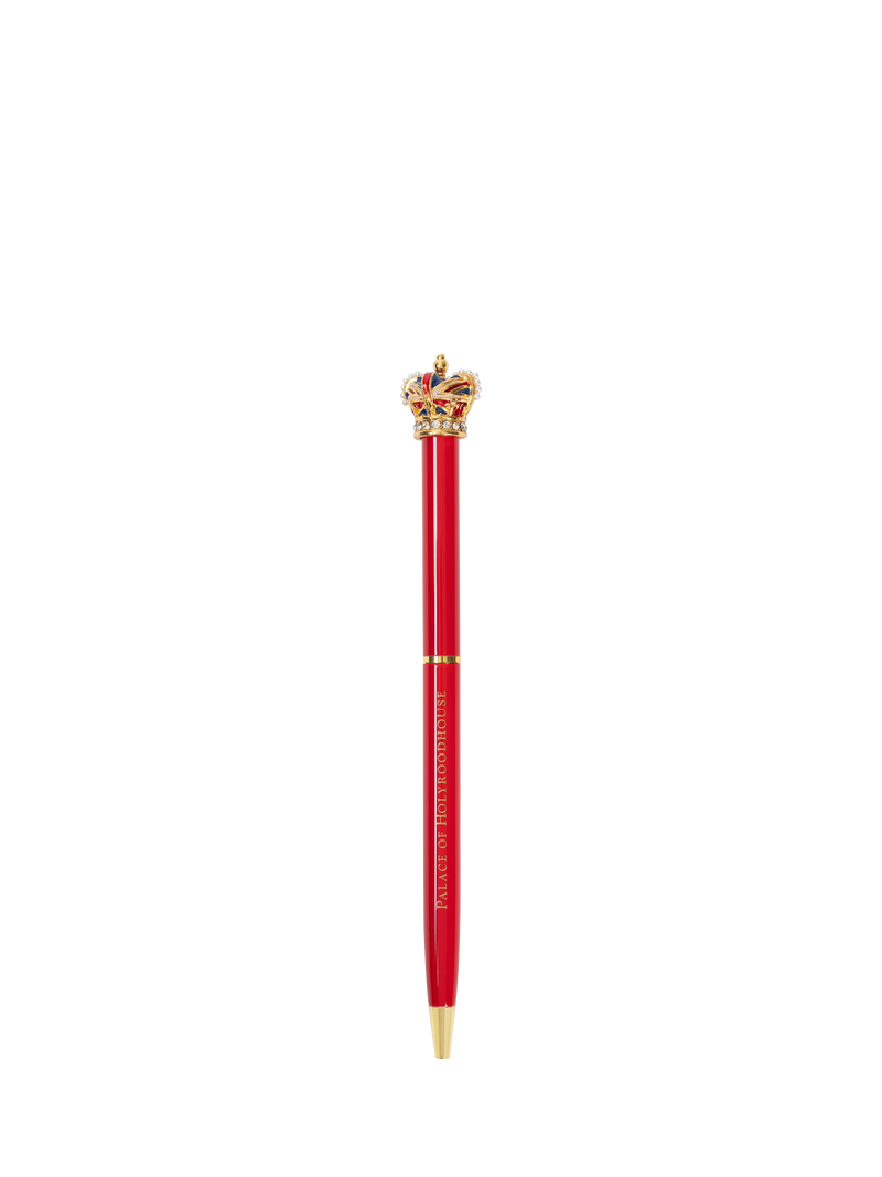 Royal Collection Palace of Holyroodhouse red crown pen 20x140mm, UK version