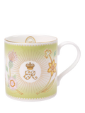 Royal Collection fine bone china mug green 350ml, imported from the UK