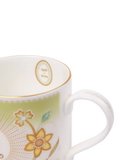 Royal Collection fine bone china mug green 350ml, imported from the UK