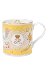 John Lewis Royal Collection Queen Elizabeth II Centenary Yellow Fine Bone China Mug 350ml- Buy online at McGrocer