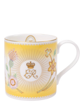 Royal Collection Queen Elizabeth II centenary yellow bone china mug - British product