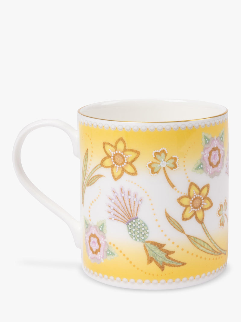 Royal Collection Queen Elizabeth II centenary yellow bone china mug - British product
