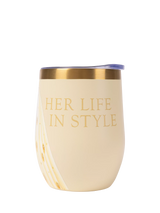 John Lewis Royal Collection Her Life in Style Travel Cup Cream 335ml- Buy online at McGrocer