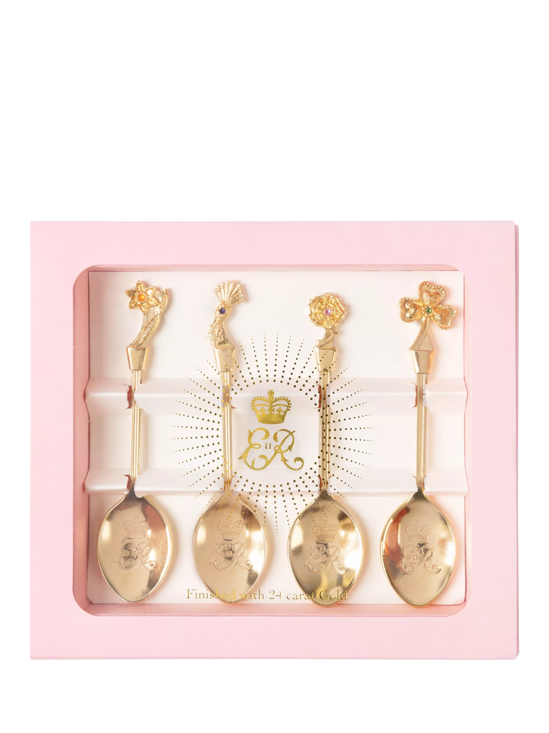 Royal Collection Queen Elizabeth II Centenary spoon set 4 teaspoons - British product