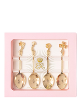 John Lewis Royal Collection Queen Elizabeth II Centenary Spoon Set, Gold Plated Decorative Teaspoons, Set of 4- Buy online at McGrocer