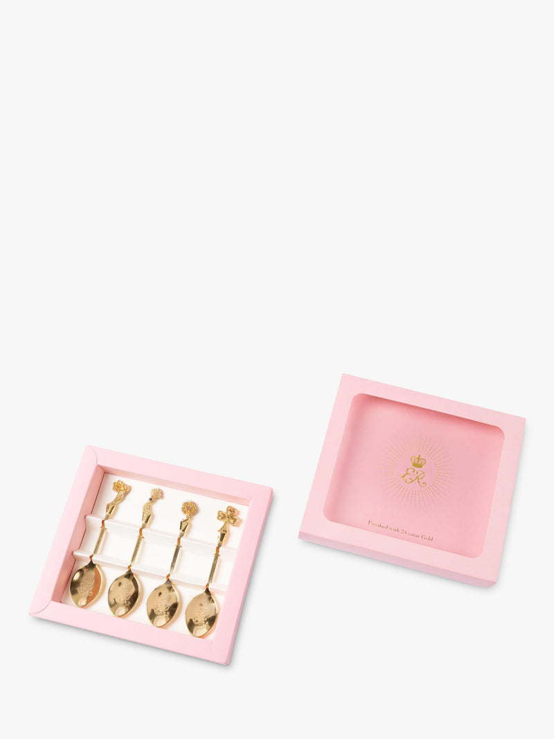 Royal Collection Queen Elizabeth II Centenary spoon set 4 teaspoons - British product