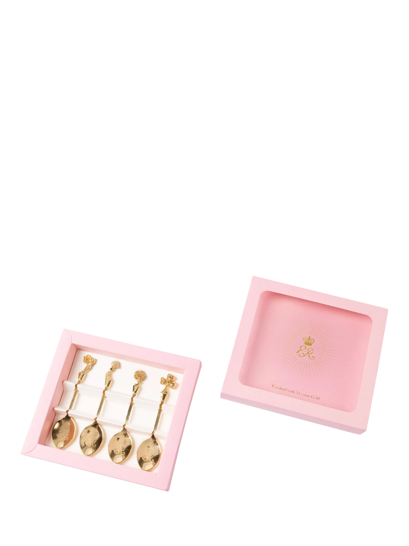 Royal Collection Queen Elizabeth II Centenary spoon set 4 teaspoons - British product