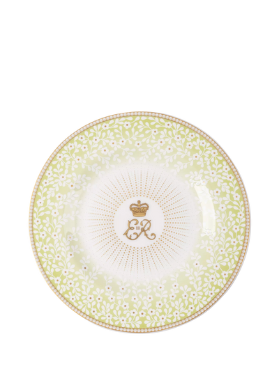 John Lewis Royal Collection Queen Elizabeth II Centenary Green Fine Bone China Side Plate 6 Inch- Buy online at McGrocer