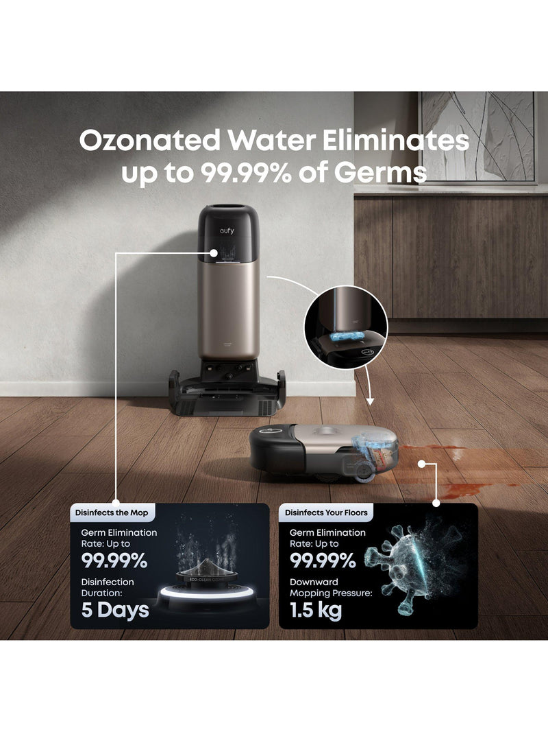 eufy Omni S2 robot vacuum mop black, imported from the UK