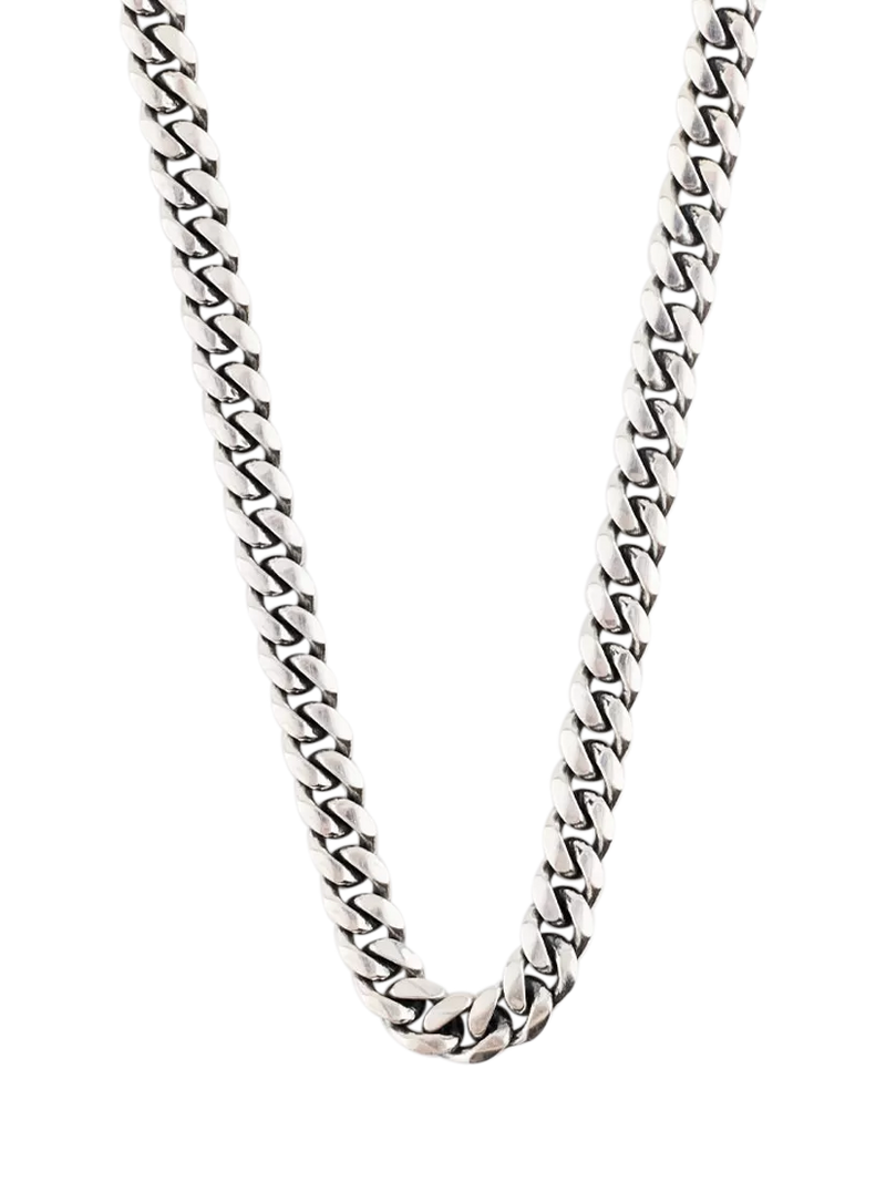 Serge DeNimes 5mm sterling silver curb chain necklace - British product
