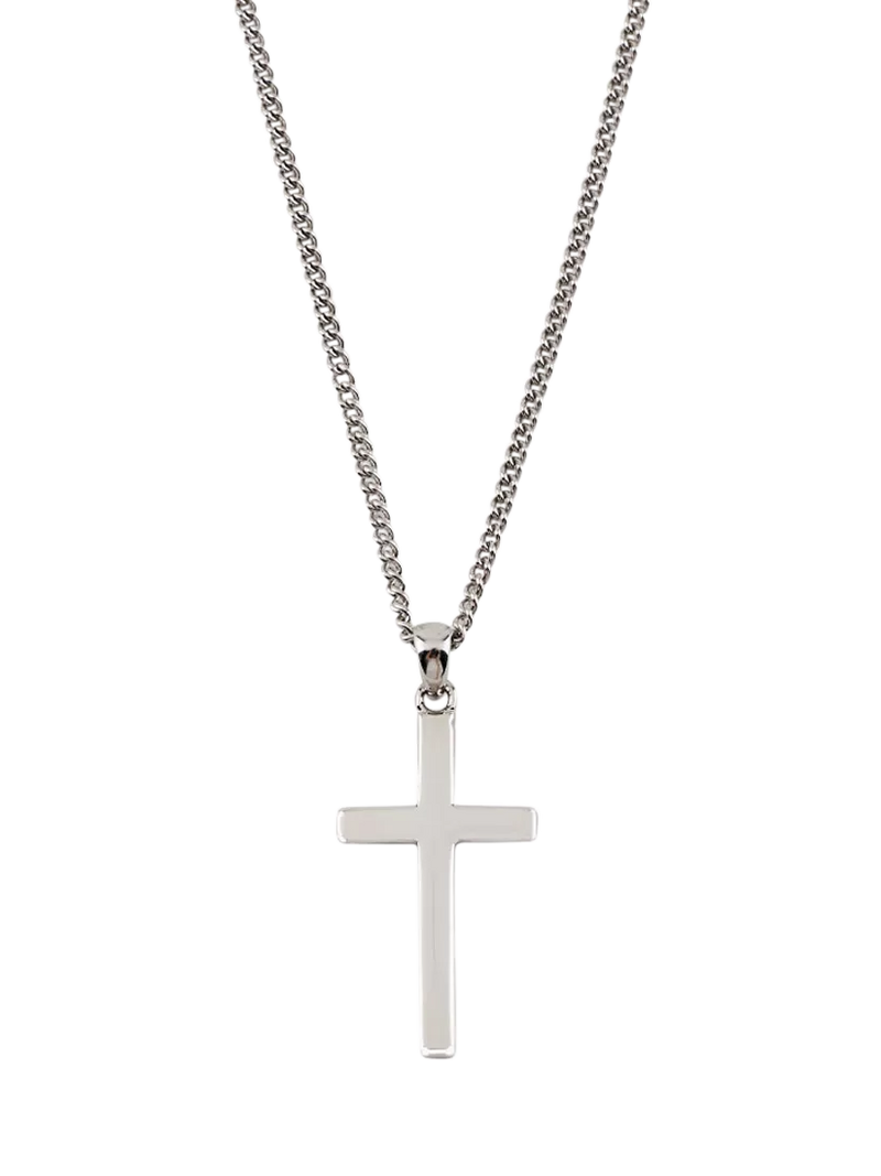 Serge DeNimes cross necklace silver 46-52cm, UK version