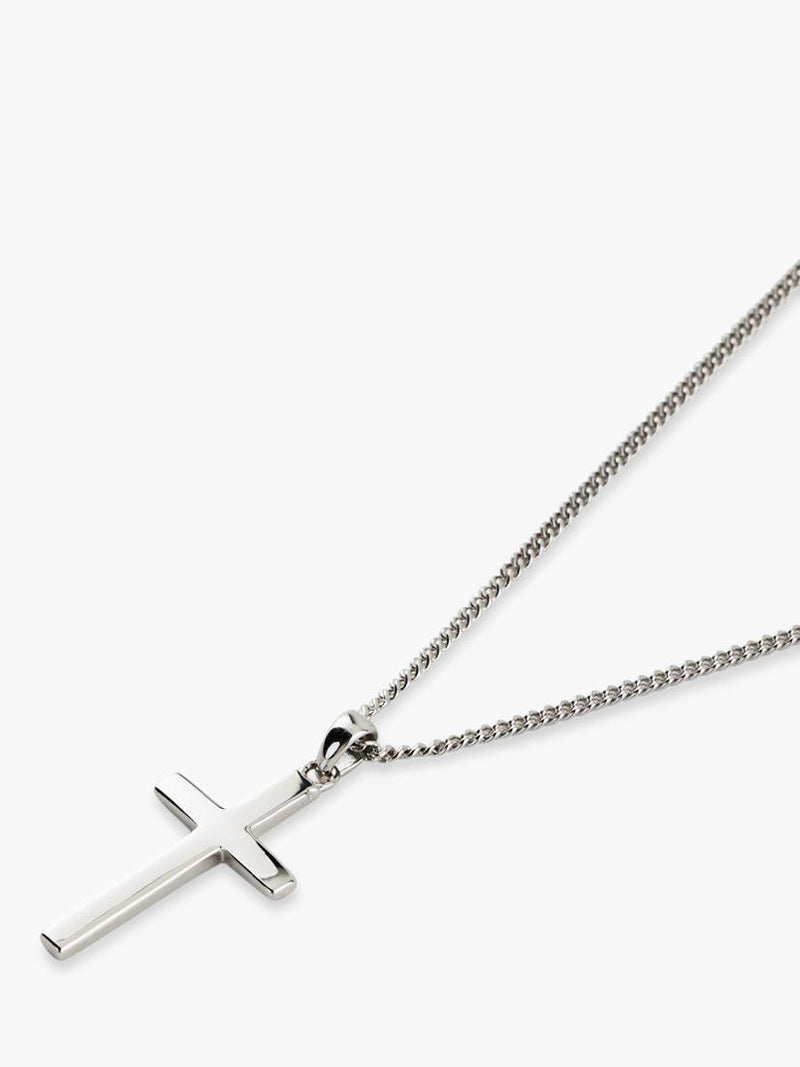 Serge DeNimes cross necklace silver 46-52cm, UK version