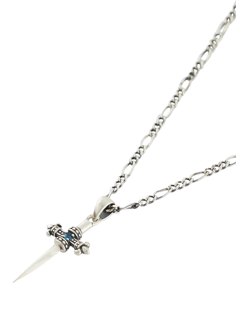 Serge DeNimes sterling silver sword pendant necklace, imported from the UK