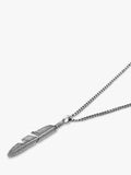 Serge DeNimes sterling silver feather pendant necklace - British product