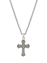 John Lewis Serge DeNimes Sterling Silver Gothic Cross Necklace- Buy online at McGrocer