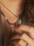 Serge DeNimes Helios Citrine pendant necklace 925 silver, imported from the UK