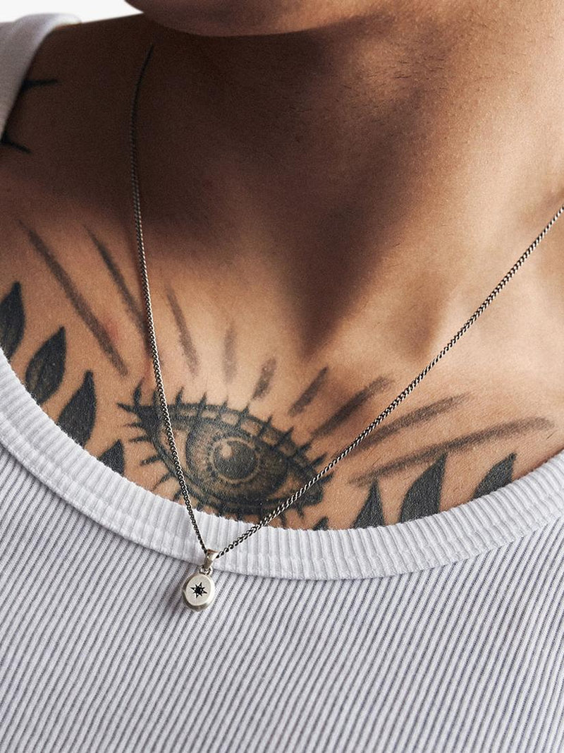 Serge DeNimes Polaris sterling silver pendant necklace, imported from the UK
