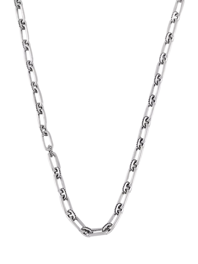 John Lewis Serge DeNimes Sterling Silver Traitors Chain Necklace, 46cm- Buy online at McGrocer